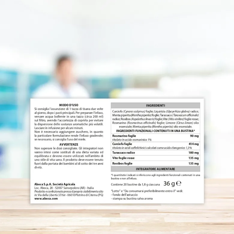 Aboca Epakur Digestive Tisana 20 Filtri