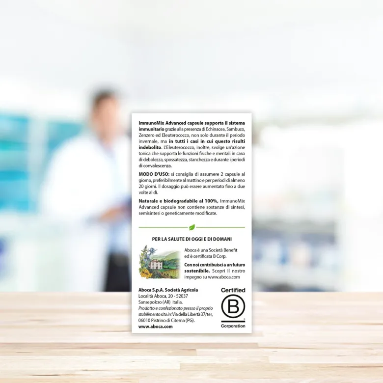 Aboca ImmunoMix Advanced per il sistema immunitario 50 capsule