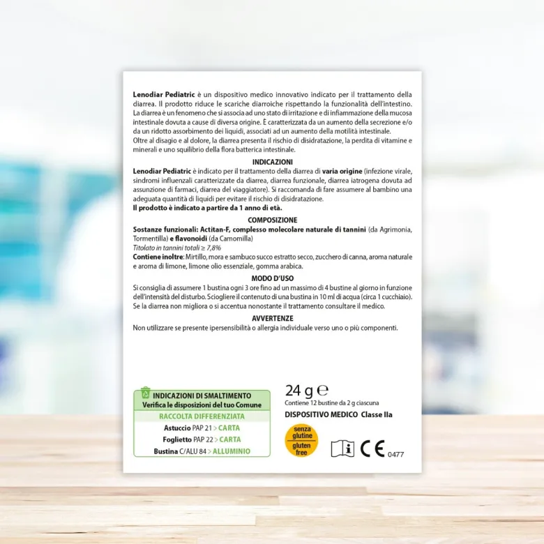 Aboca LenoDiar Pediatric 12 Bustine 2g
