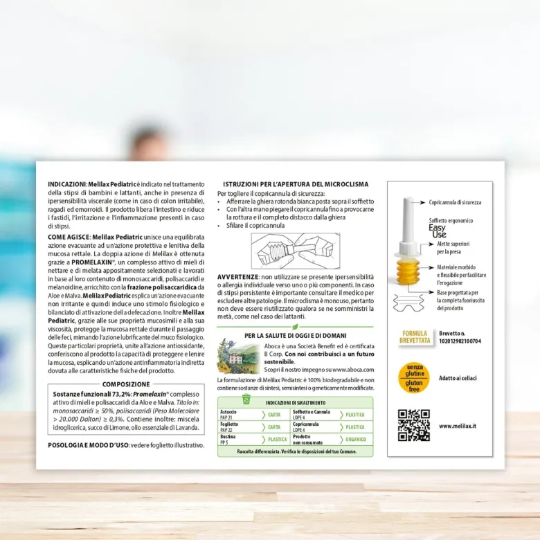 Aboca Melilax Pediatric 6 Microclismi