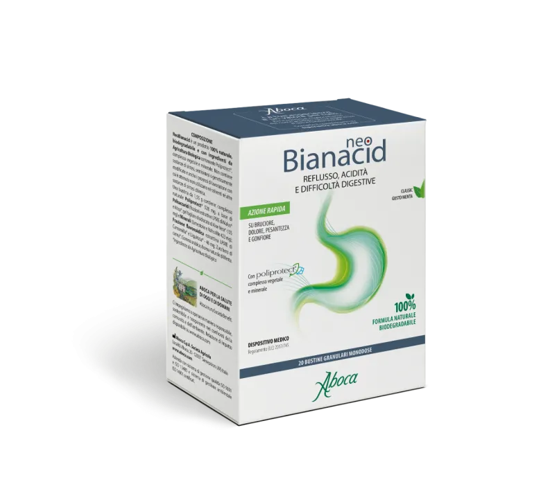 Aboca Neobianacid Acidità Reflusso 20 Buste Monodose