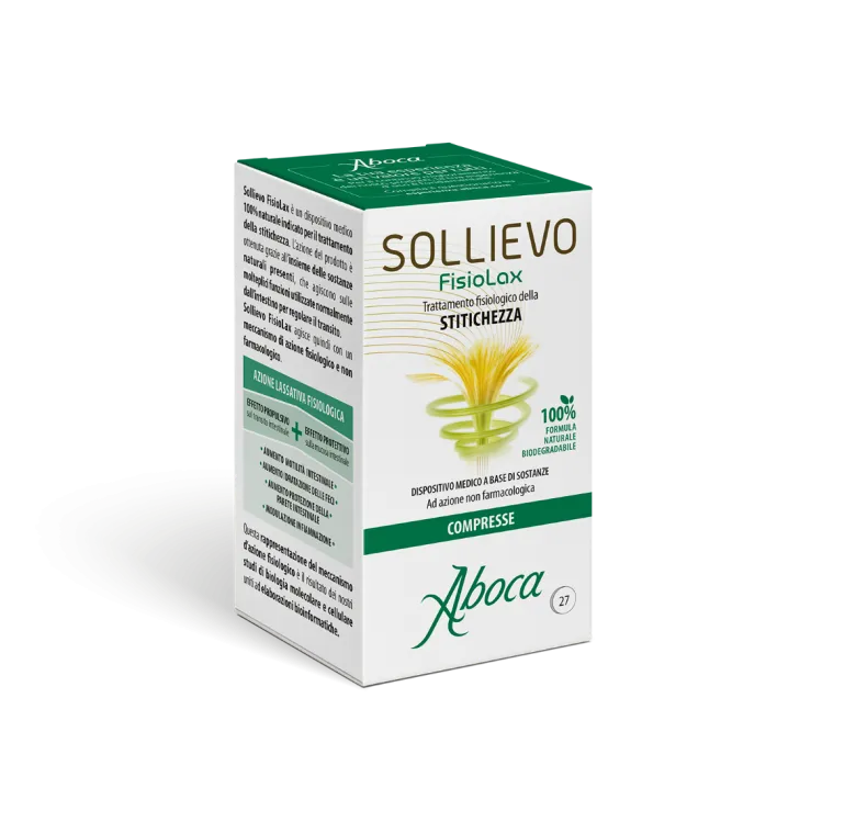 Aboca Sollievo Fisiolax Benessere Intestinale 27 Compresse