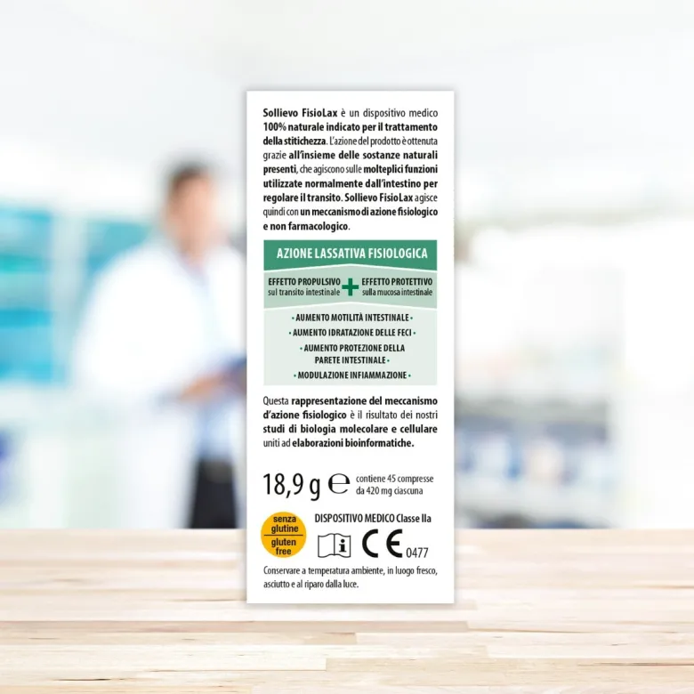 Aboca Sollievo Fisiolax Benessere Intestinale 45 Compresse