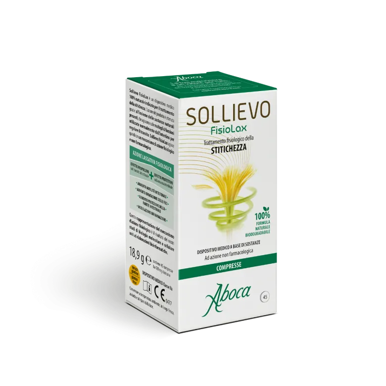 Aboca Sollievo Fisiolax Benessere Intestinale 45 Compresse