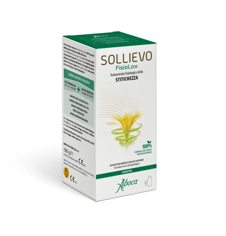 Aboca Sollievo Fisiolax Sciroppo Regolarità Intestinale 180g