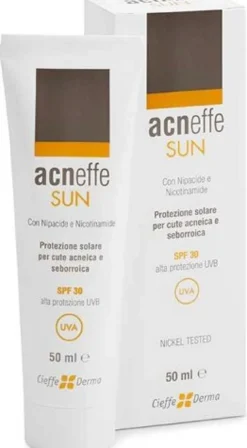 Acneffe Sun Protezione solare cute acneica e seborroica SPF30 50ml
