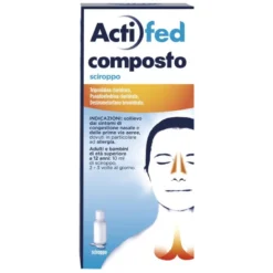 Actifed Composto 100 ml Sciroppo per Tosse Congestione Nasale e Allergia