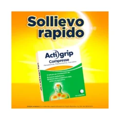 Actigrip 12 Compresse per Raffreddore Cefalea Mal di testa Febbre e Influenza