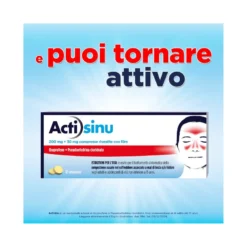ActiSinu 12 Compresse Sinusite Raffreddore e Mal di testa