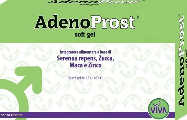 AdenoProst 30 Soft Gel Integratore per Benessere Prostatico