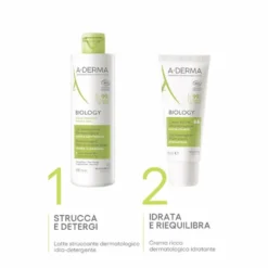 A-Derma BIOLOGY Latte struccante dermatologico IDRA-DETERGENTE 400ml
