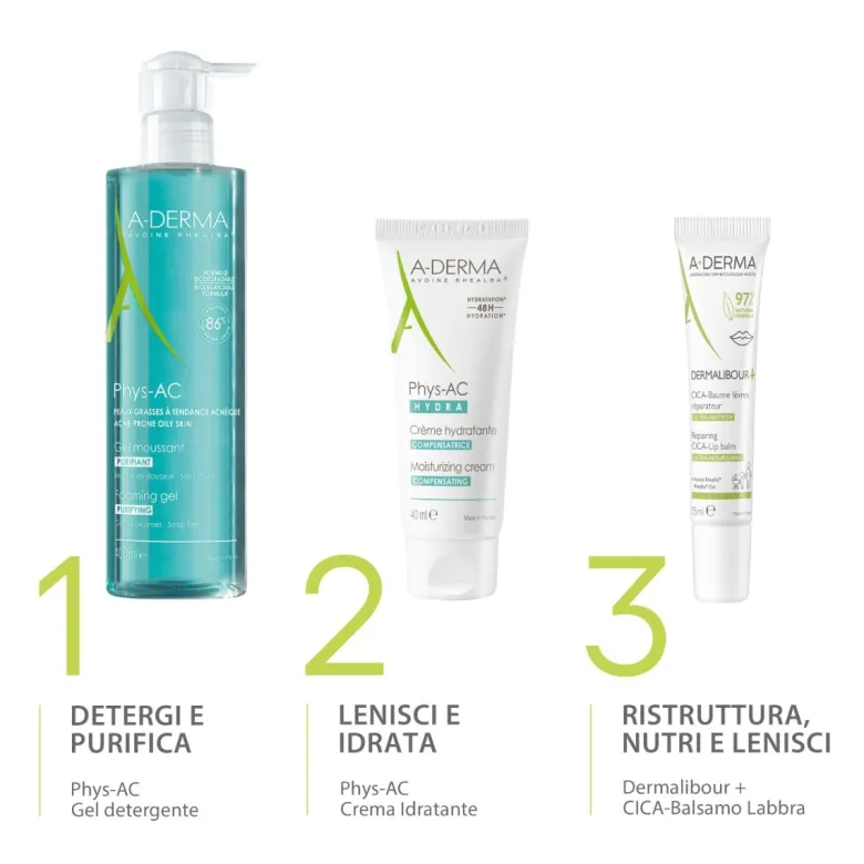 A-Derma Dermalibour+ Cica balsamo labbra ristrutturante 15ml