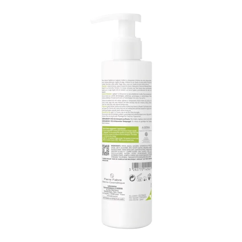 A-Derma Dermalibour + Cica Gel detergente purificante pelli irritabili 200ml