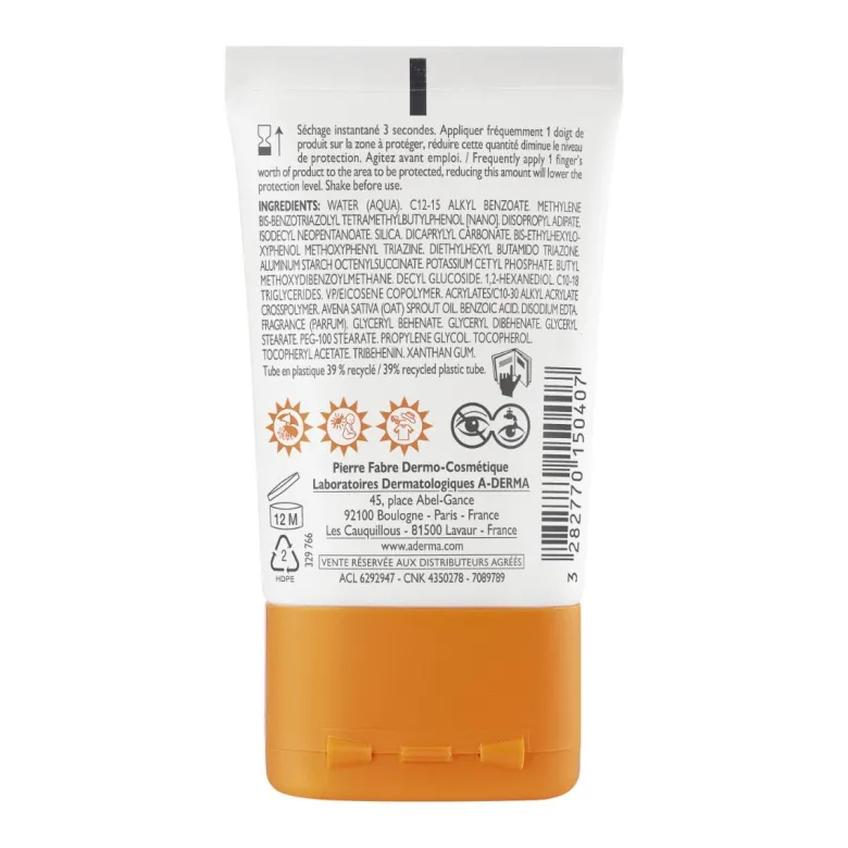Aderma Protect Pocket Fluido Invisibile Solare Viso 30ml SPF50+