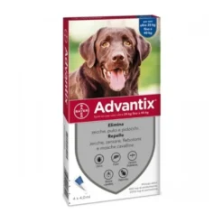 Advantix Spot-on per cani dai 25 kg ai 40 kg 4 pipette (4 x 4 ml)