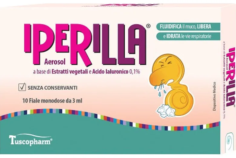 Aerosol Iperilla 10 Fiale Monodose da 3 ml a Base di Estratti Vegetali e Acido Ialuronico 0,1%