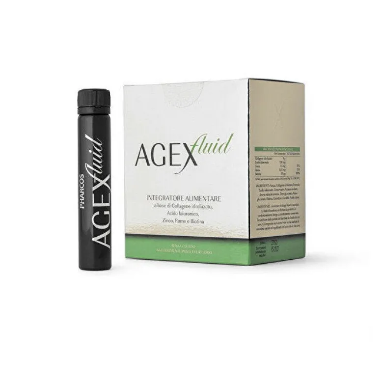 Agex Fluid contro il processo di invecchiamento della pelle 15 flaconcini