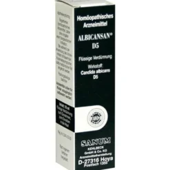Albicansan D5 Gocce Sanum soluzione per uso orale, cutaneo ed inalatorio 10 ml medicinale omeopatico