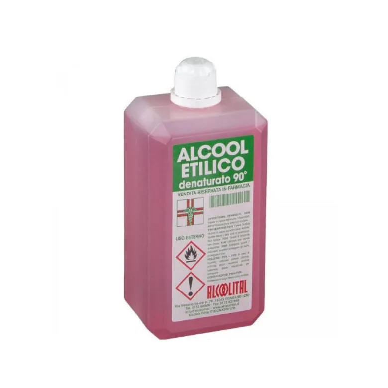 Alcool Etilico Denaturato 90° per uso farmaceutico 1 litro
