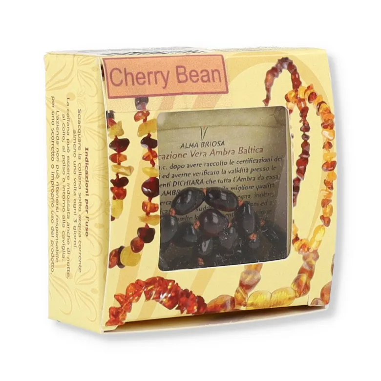 Almababy Collanina Ambra Cherry Bean 30cm