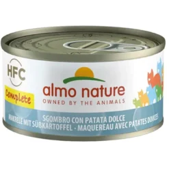 Almo Nature HFC Complete Cibo Umido Sgombro/Patata Dolce Per Gatti Adulti Lattina 70g