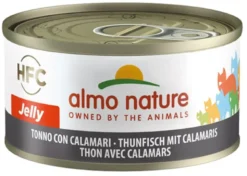 Almo Nature HFC Jelly Cibo Umido Tonno E Calamari Per Gatti Adulti Lattina 70g