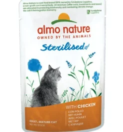 Almo Nature Sterilised Cibo Umido Con Pollo Per Gatti Adulti Sterilizzati Bustina 70g