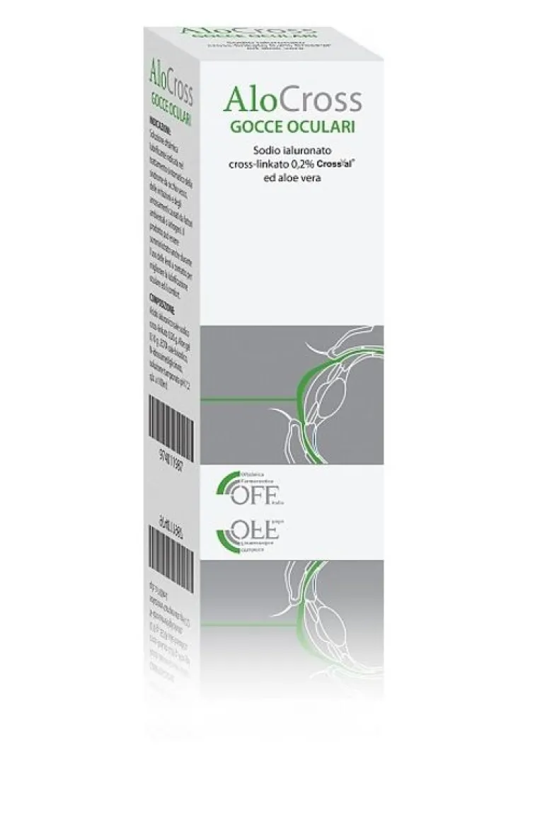 Alocross Gocce Oculari Flacone 8ml - Sollievo per Occhi Secchi