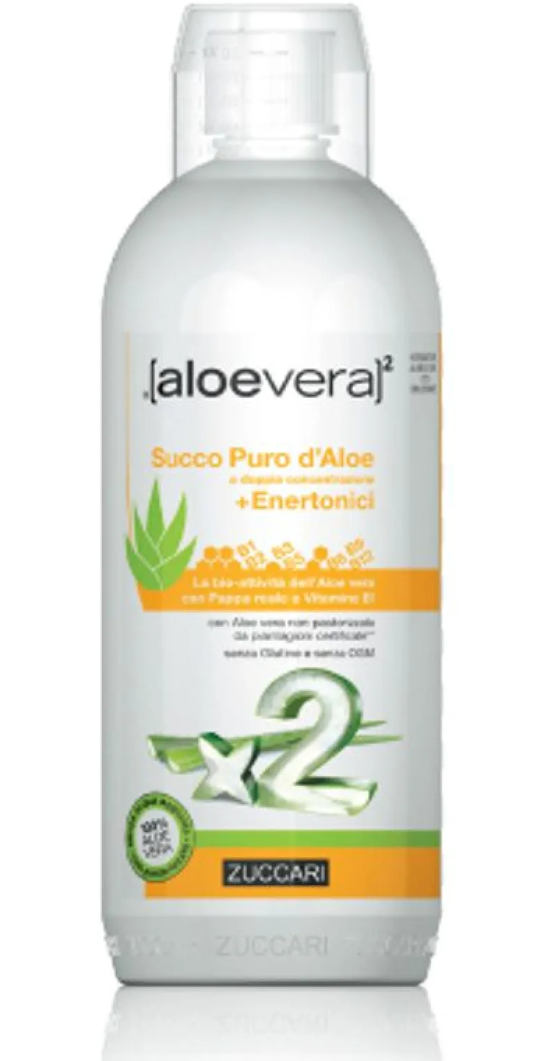 Aloevera2 Succo Puro d'Aloe + Enertonici 1 litro