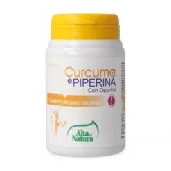 Alta Natura Curcuma Piperina Opuntia equilibrio del peso corporeo 45 compresse