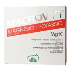 Alta Natura Macrovyt Magnesio Potassio riduce stanchezza ed affaticamento 18 bustine gusto arancia