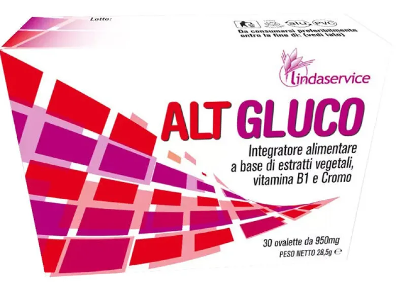 Alt Gluco utile al controllo di glicemia e colesterolo 30 tavolette