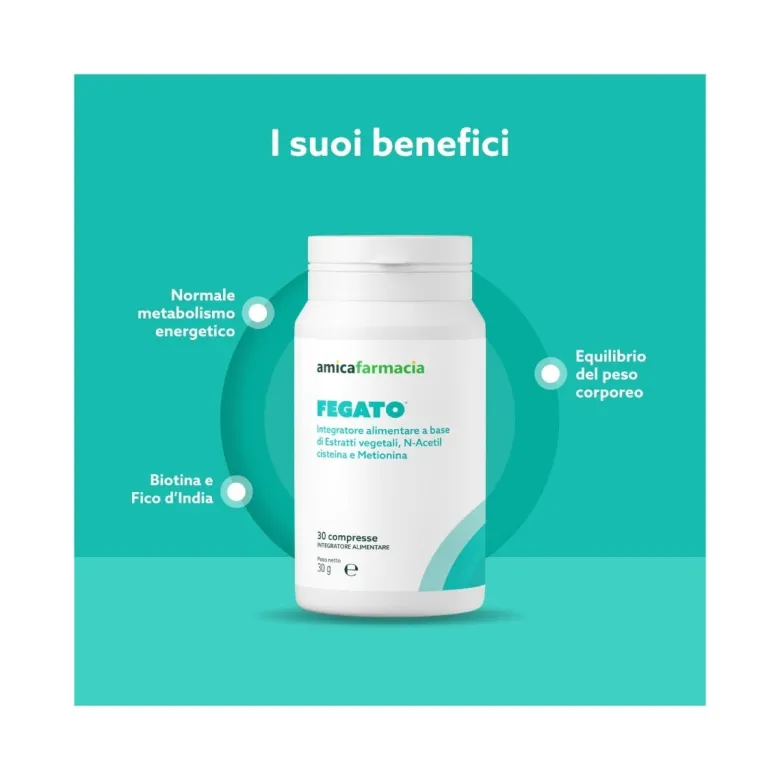 Amicafarmacia Fegato Integratore 30 Compresse