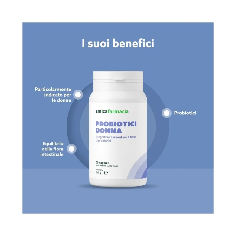 Amicafarmacia Probiotici Donna Integratore 30 Capsule