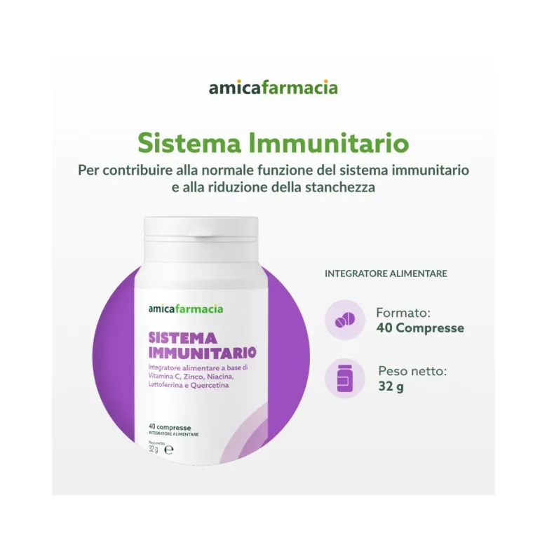 Amicafarmacia Sistema Immunitario Integratore 40 Compresse