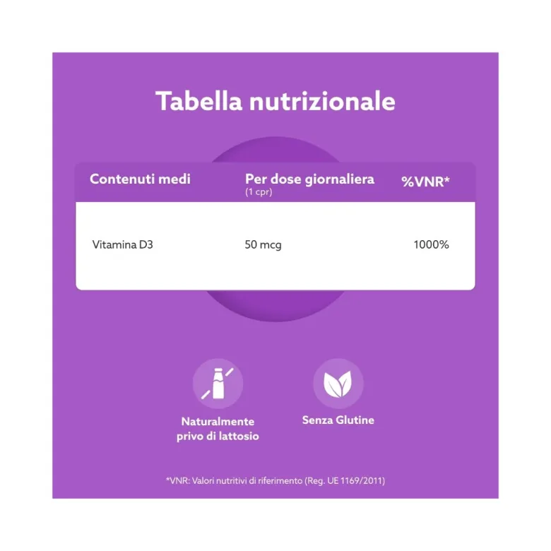 Amicafarmacia Vitamina D3 Integratore 60 Compresse