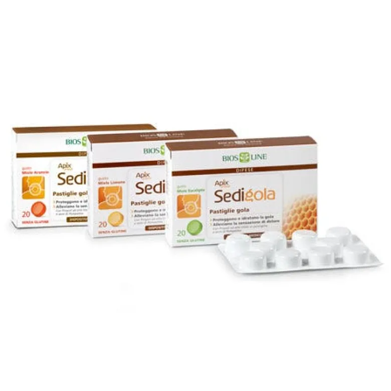 Apix Propoli Sedigola Miele/Arancia 20 Pastiglie