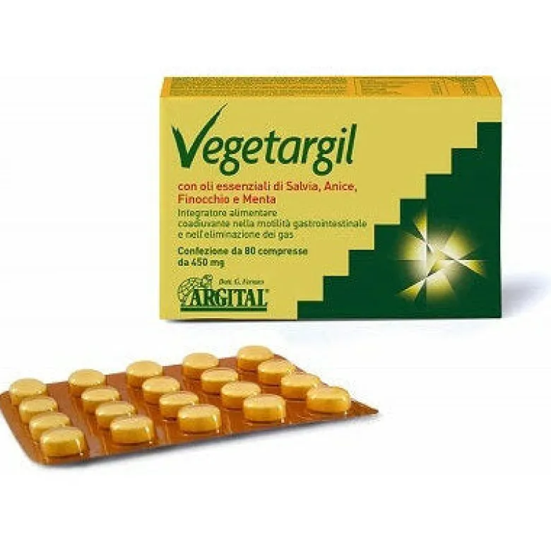 Argital Vegetargil per il benessere gastrointestinale 80 compresse