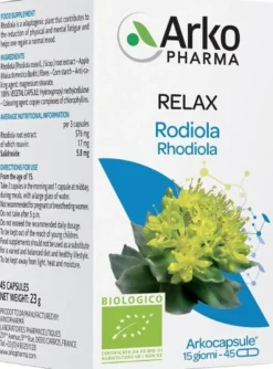 Arkocapsule Rodiola Bio 45 Capsule