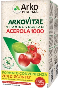 Arkopharma Acerola 1000 Family Pack 30 + 30 Compresse