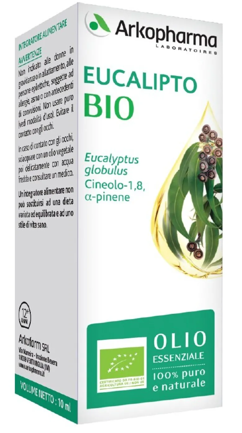 Arkopharma Arko Essentiel Olio Essenziale Eucalipto Bio 10ml