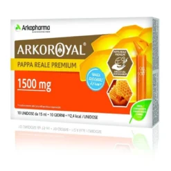Arkopharma Arkoroyal Pappa Reale 1500mg Senza Zucchero 10 Flaconcini Da 15ml