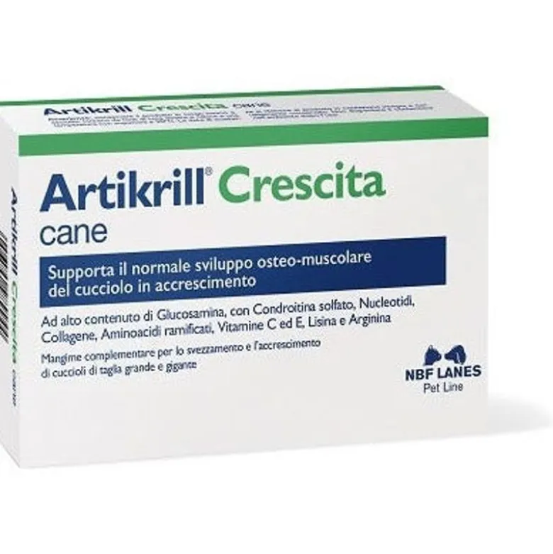 Artikrill Crescita Mangime Complementare Cane 60 Compresse