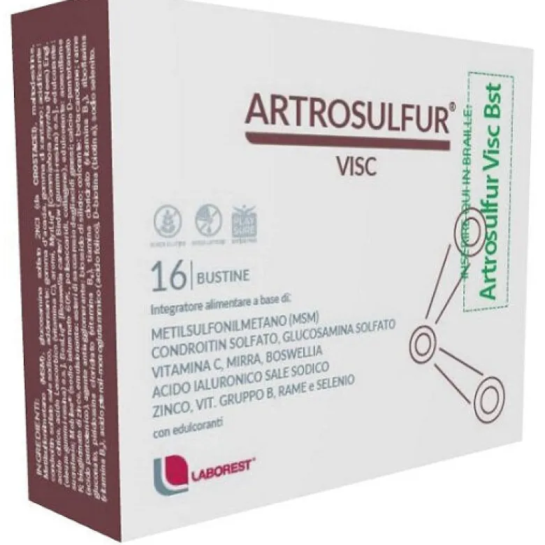 Artrosulfur Visc 16 Bustine 6g Integratore Articolazioni
