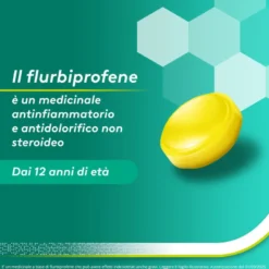 Aspi Gola Caramelle Antinfiammatorio per Gola Infiammata e Mal di gola 16 pastiglie Limone Miele