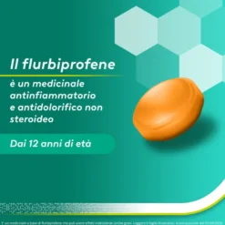 Aspi Gola Dol Caramelle Gola Antinfiammatorio per Mal di gola 16 Pastiglie Senza Zucchero Arancia