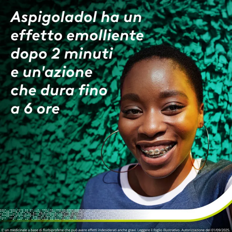 Aspi Gola Dol Caramelle Gola Antinfiammatorio per Mal di gola 16 Pastiglie Senza Zucchero Arancia