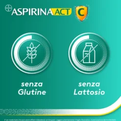 AspirinaACT C antinfiammatorio e antidolorifico per Febbre eInfluenza con Vitamina C 10 Cpr Eff