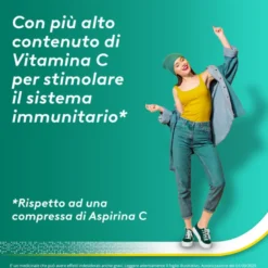 AspirinaACT C antinfiammatorio e antidolorifico per Febbre eInfluenza con Vitamina C 10 Cpr Eff