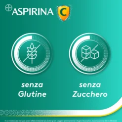 Aspirina C Antinfiammatorio Antidolorifico per Influenza Raffreddore e Febbre con Vitamina C 40 Cpr